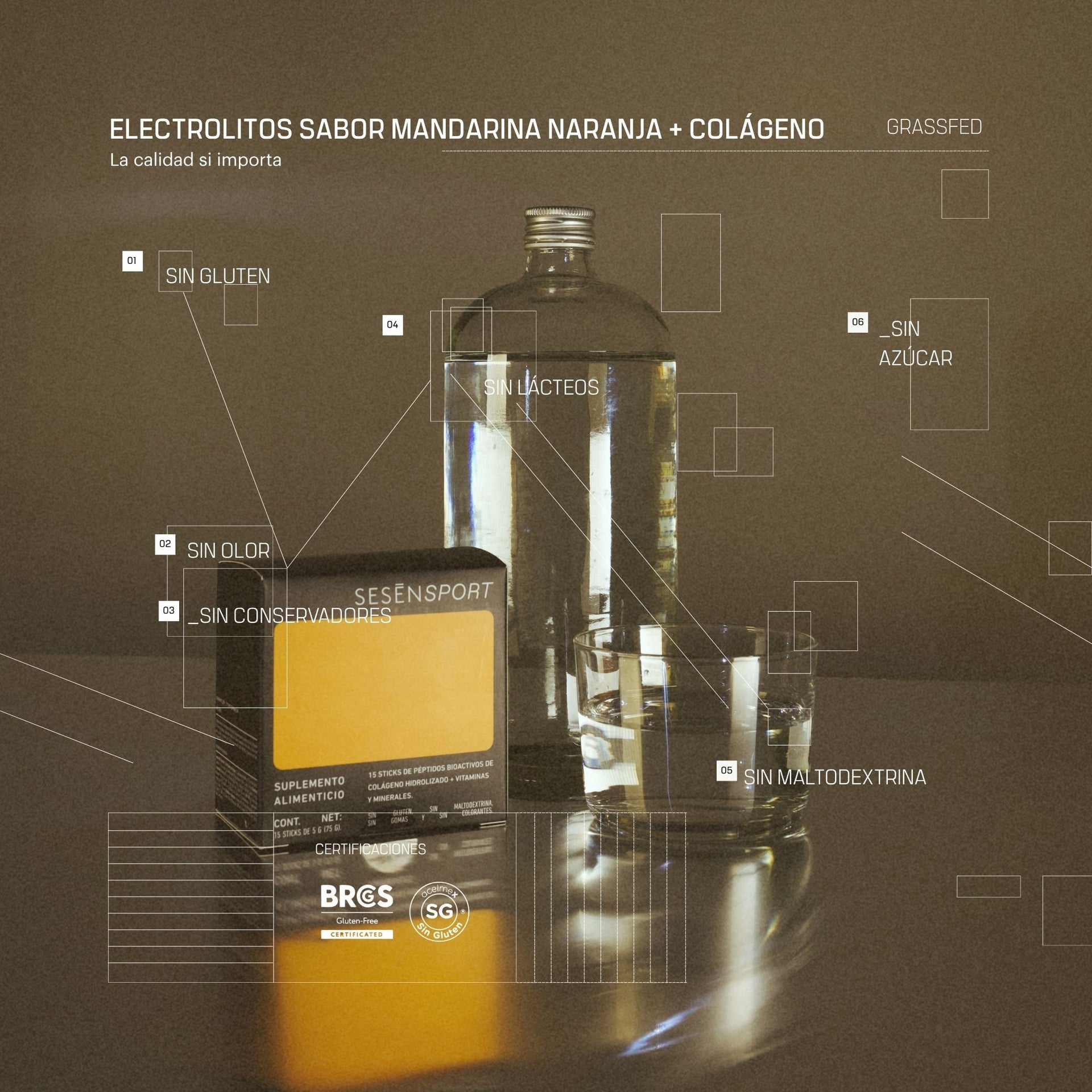Electrolitos + Colágeno / Naranja Mandarina